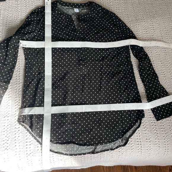 Old Navy Band Collar Polka shirt S - Picture 4 of 4